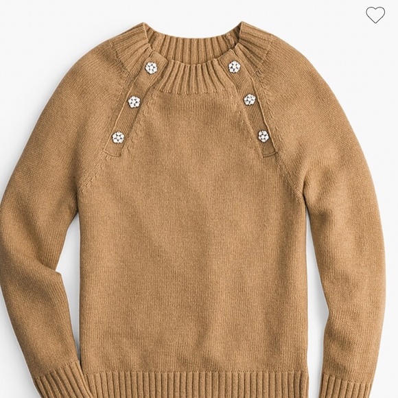 J. Crew Sweaters - J CREW SWEATER WITH JEWELED BUTTONS